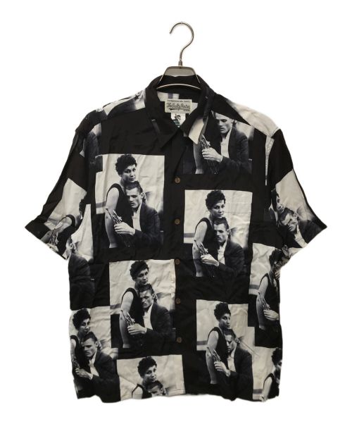 WACKO MARIA（ワコマリア）WACKO MARIA (ワコマリア) CHET BAKER (チェット ベイカー) CHET BAKER HAWAIIAN SHIRT ブラック×ホワイト サイズ:Lの古着・服飾アイテム