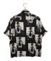 WACKO MARIA (ワコマリア) CHET BAKER (チェット ベイカー) CHET BAKER HAWAIIAN SHIRT ブラック×ホワイト サイズ:L：20000円