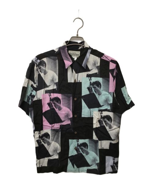 WACKO MARIA（ワコマリア）WACKO MARIA (ワコマリア) CHET BAKER (チェット ベイカー) CHET BAKER / S/S HAWAIIAN SHIRT ブラック×パープル サイズ:Mの古着・服飾アイテム