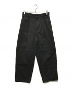 LAD MUSICIANラッドミュージシャン）の古着「CHINO STRETCH CROPPED PANTS」｜ブラック