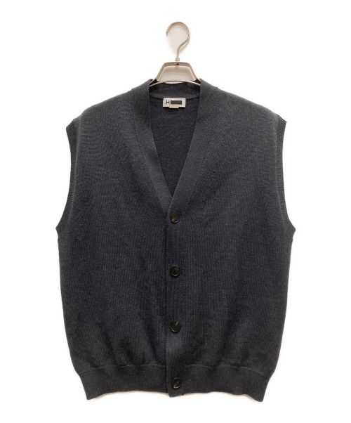 H BEAUTY&YOUTH（エイチ ビューティー&ユース）H BEAUTY&YOUTH (エイチ ビューティー&ユース) H SOLID WOOL 9G V VEST/ソリッドウールベスト ブラック サイズ:Sの古着・服飾アイテム