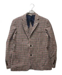 BROOKS BROTHERS（ブルックスブラザーズ）の古着「チェック2Bジャケット」｜レッド