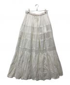 Ameriアメリ）の古着「MEDI INDIA COTTON TIERED SKIRT」｜ホワイト