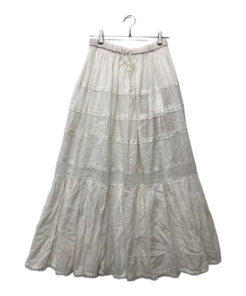 Ameri（アメリ）Ameri (アメリ) MEDI INDIA COTTON TIERED SKIRT ホワイト サイズ:Ⅿ 未使用品の古着・服飾アイテム