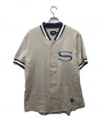 stussyステューシー）の古着「Jersey Baseball Top」｜ベージュ