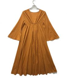 L'appartement（アパルトモン）の古着「Vneck Gather Onepiece」｜ブラウン