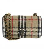 BURBERRYバーバリー）の古着「"Lola" tartan shoulder bag.」｜ベージュ