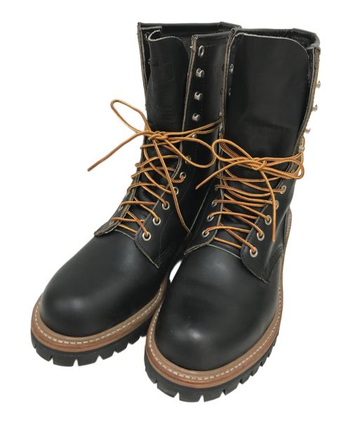 RED WING（レッドウィング）RED WING (レッドウィング) ロガー ブーツ ブラック サイズ:8　1/2　Eの古着・服飾アイテム