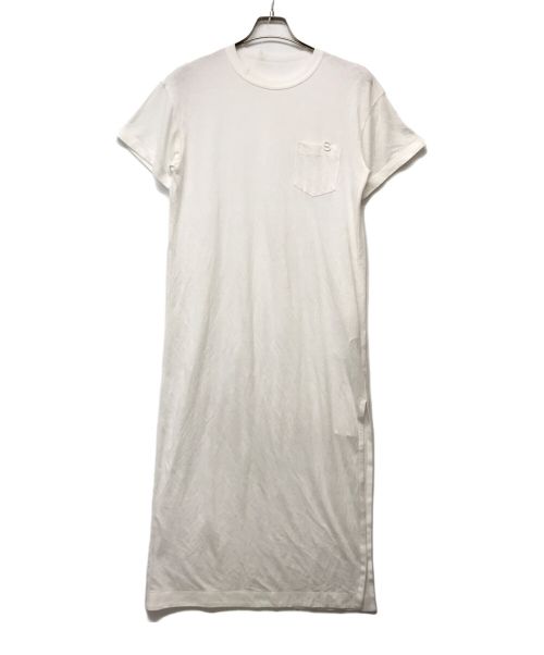 sacai（サカイ）sacai (サカイ) s Cotton Jersey Dress ホワイト サイズ:SIZE 3 未使用品の古着・服飾アイテム