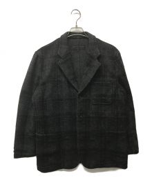 COMME des GARCONS HOMME（コムデギャルソン オム）の古着「90's ウールチェック3Bテーラードジャケット」｜グレー