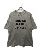 HUMAN MADEヒューマンメイド）の古着「フロッキーロゴTシャツ」｜グレー