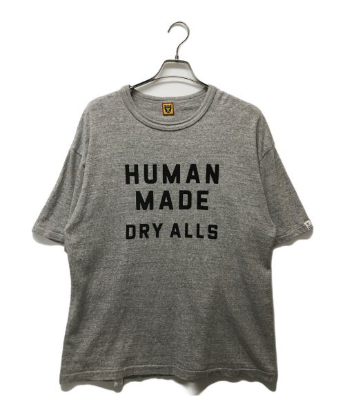 HUMAN MADE（ヒューマンメイド）HUMAN MADE (ヒューマンメイド) フロッキーロゴTシャツ グレー サイズ:SIZE Mの古着・服飾アイテム