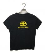 BALENCIAGAバレンシアガ）の古着「BBロゴ コットンＴシャツ」｜ブラック