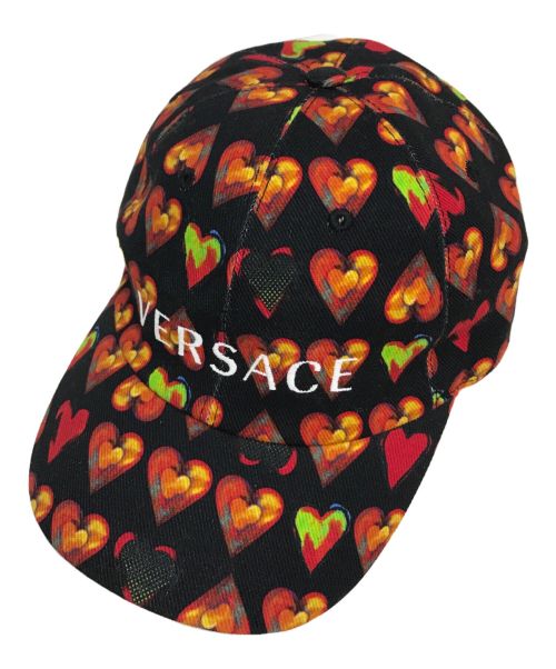 VERSACE（ヴェルサーチ）VERSACE (ヴェルサーチ) Printed Baseball Cap ブラック サイズ:表記なしの古着・服飾アイテム