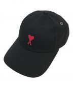 AMI PARISアミ パリ）の古着「Heart Logo Ball Cap」｜ブラック