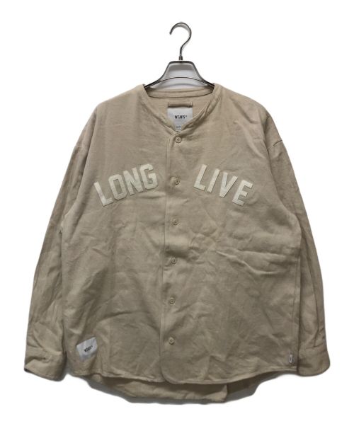 WTAPS（ダブルタップス）WTAPS (ダブルタップス) LEAGUE LS フランネルシャツ ベージュ サイズ:lの古着・服飾アイテム