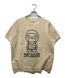 A BATHING APE（アベイシングエイプ）の古着「BABY MiLO 半袖スウェット」｜ベージュ