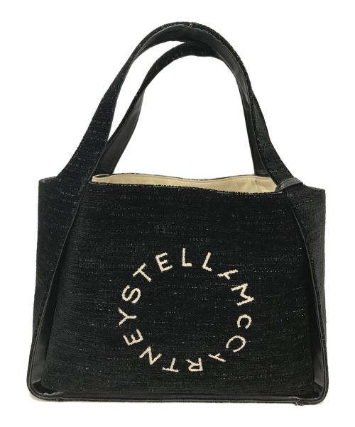 STELLA McCARTNEY（ステラマッカートニー）STELLA McCARTNEY (ステラマッカートニー) ジャガードロゴトートバッグ ブラックの古着・服飾アイテム