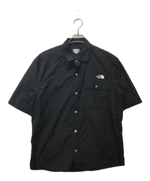 THE NORTH FACE（ザ ノース フェイス）THE NORTH FACE (ザ ノース フェイス) S/S Nuptse Shirt ブラック サイズ:SIZE Lの古着・服飾アイテム