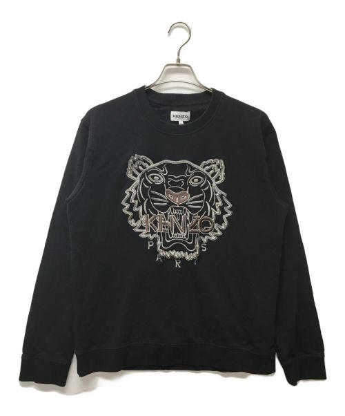 KENZO（ケンゾー）KENZO (ケンゾー) タイガー刺繍スウェット ブラック サイズ:SIZE XLの古着・服飾アイテム