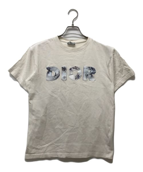 Christian Dior（クリスチャン ディオール）Christian Dior (クリスチャン ディオール) DANIEL ARSHAM (ダニエル・アルシャム) コラボロゴプリントTシャツ ホワイト サイズ:SIZE XSの古着・服飾アイテム