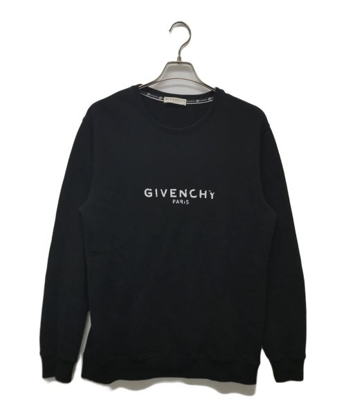 GIVENCHY（ジバンシィ）GIVENCHY (ジバンシィ) ヴィンテージロゴプリントクルーネックスウェット ブラック サイズ:Sの古着・服飾アイテム