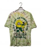 ONLINE CERAMICSオンライン セラミックス）の古着「Men's Grow Through Life Tee」｜グリーン