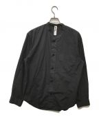 MHLエムエイチエル）の古着「DRY COTTON POPLIN SHIRT」｜ブラック