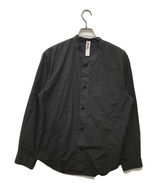 MHL（エムエイチエル）MHL (エムエイチエル) DRY COTTON POPLIN SHIRT ブラック サイズ:Lの古着・服飾アイテム