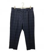 WACKO MARIAワコマリア）の古着「DORMEUIL PLEATED TROUSERS」｜ネイビー