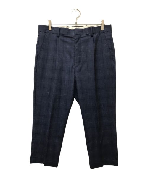 WACKO MARIA（ワコマリア）WACKO MARIA (ワコマリア) DORMEUIL PLEATED TROUSERS ネイビー サイズ:XLの古着・服飾アイテム