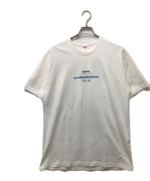 SUPREME（シュプリーム）SUPREME (シュプリーム) Standard  Tee ホワイト サイズ:Lの古着・服飾アイテム