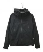 DESCENTE ALLTERRAINデザイント オルテライン）の古着「ALLTERRAIN HARD SHELL JACKET CREAS STORM」｜ブラック