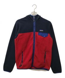 Patagonia（パタゴニア）の古着「シンチラスナップTフーディ」｜ネイビー×レッド