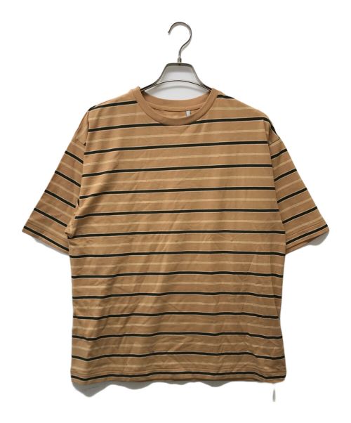 KAPTAIN SUNSHINE（キャプテンサンシャイン）KAPTAIN SUNSHINE (キャプテンサンシャイン) Hard Twisted Border Jersey S S Tee ベージュ サイズ:40の古着・服飾アイテム