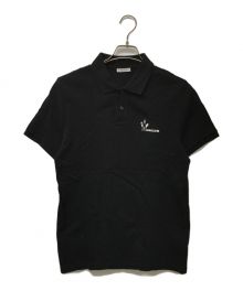 MONCLER（モンクレール）の古着「MAGLIA POLO MANICA CORTA」｜ブラック