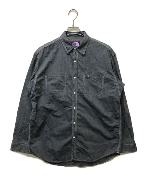 THE NORTHFACE PURPLELABEL（ザ・ノースフェイス パープルレーベル）THE NORTHFACE PURPLELABEL (ザ・ノースフェイス パープルレーベル) Indigo Dungaree Shirt インディゴ サイズ:SIZE Mの古着・服飾アイテム