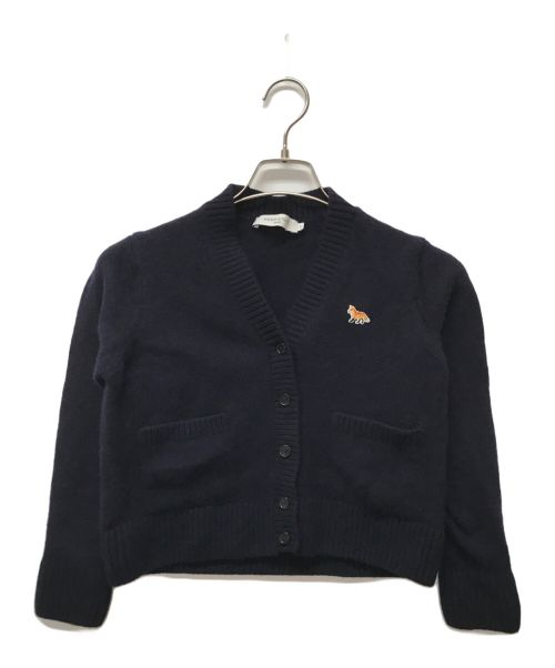 maison kitsune（メゾンキツネ）MAISON KITSUNE (メゾンキツネ) ベビーフォックス カーディガン ネイビー サイズ:SIZE XSの古着・服飾アイテム