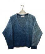 Knuth Marf×STUDIOSクヌースマーフ×ステュディオス）の古着「別注Uneck knit pullover」｜ブルー