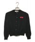 PLAY COMME des GARCONS（プレイ コムデギャルソン）の古着「DOUBLE HEART LADIE'S CARDIGAN」｜ブラック