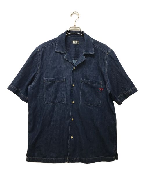 DIESEL（ディーゼル）DIESEL (ディーゼル) PAROSHORT SHIRT インディゴ サイズ:SIZE Lの古着・服飾アイテム