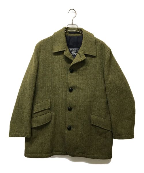 Burberry's（バーバリーズ）Burberry's (バーバリーズ) ツイードコート グリーン サイズ:SIZE 50の古着・服飾アイテム