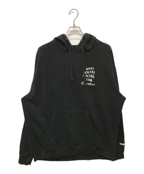 anti social social CLUB（アンチソーシャルソーシャルクラブ）ANTI SOCIAL SOCIAL CLUB (アンチソーシャルソーシャルクラブ) NEIGHBORHOOD (ネイバーフッド) ASSC TURBO C‐HOODED LS ブラック サイズ:SIZE XXLの古着・服飾アイテム