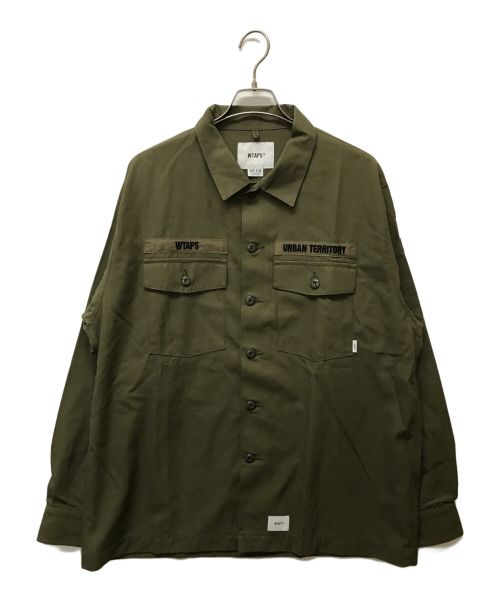 WTAPS（ダブルタップス）WTAPS (ダブルタップス) バッズ ユーティリティシャツ コットンツイル カーキ サイズ:SIZE X 04の古着・服飾アイテム