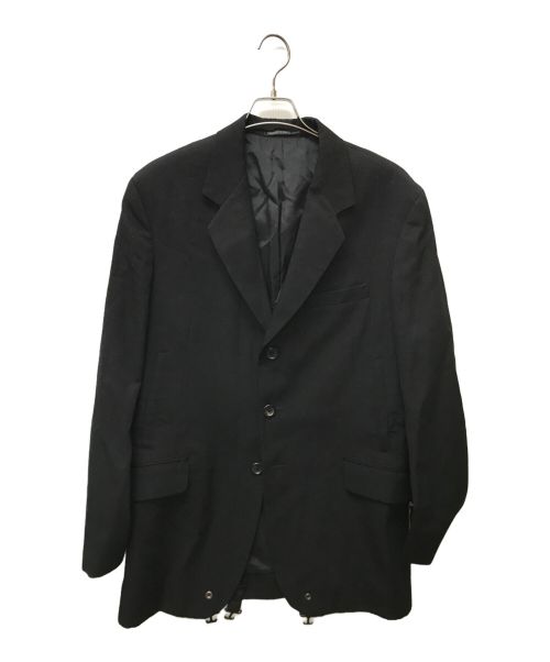 Yohji Yamamoto pour homme（ヨウジヤマモト プールオム）Yohji Yamamoto pour homme (ヨウジヤマモト プールオム) パラシュートテーラードジャケット ブラック サイズ:SIZE 3の古着・服飾アイテム