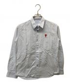 AMIPARISアミパリス）の古着「SMALLHEARTLOGOOXFORD SHIRT」｜ブルー