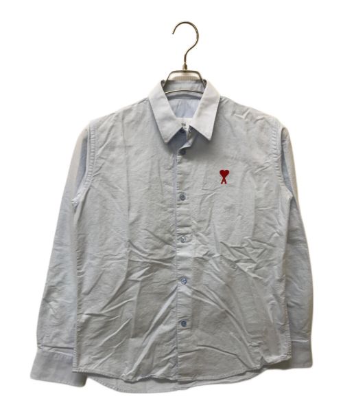 AMIPARIS（アミパリス）AMIPARIS (アミパリス) SMALLHEARTLOGOOXFORD SHIRT ブルー サイズ:SIZE 38　の古着・服飾アイテム