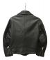 H BEAUTY&YOUTH (エイチ ビューティー&ユース) DEER SKIN DOUBLE RIDERS JACKET ブラック サイズ:SIZE S：54000円