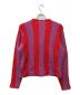 stussy (ステューシー) Stripe Brushed Cardigan レッド×パープル サイズ:SIZE S：10000円