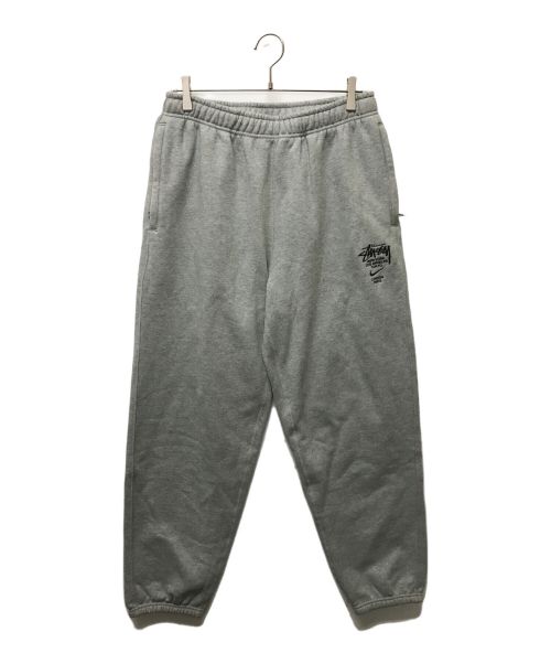 stussy（ステューシー）stussy (ステューシー) NIKE (ナイキ) International Sweatpants グレー サイズ:SIZE Mの古着・服飾アイテム